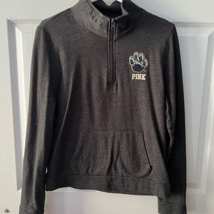 PINK Pittsburgh half zip hoodie, size Medium